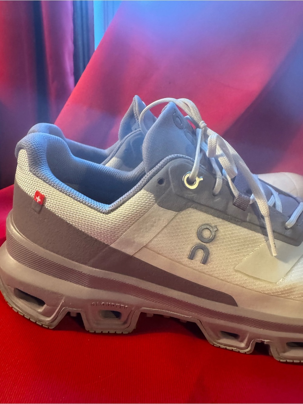 On Running Kids Cloudstyle White and Gray Sneakers